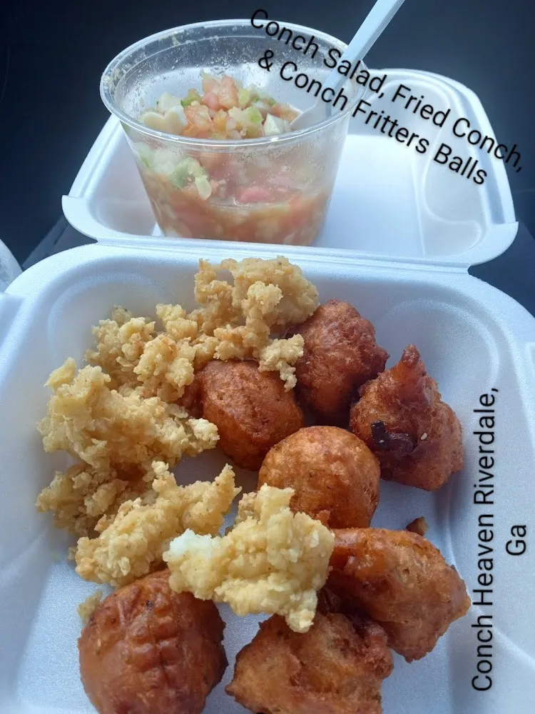 Conch Salad Conch Fritters and Cracked Conch